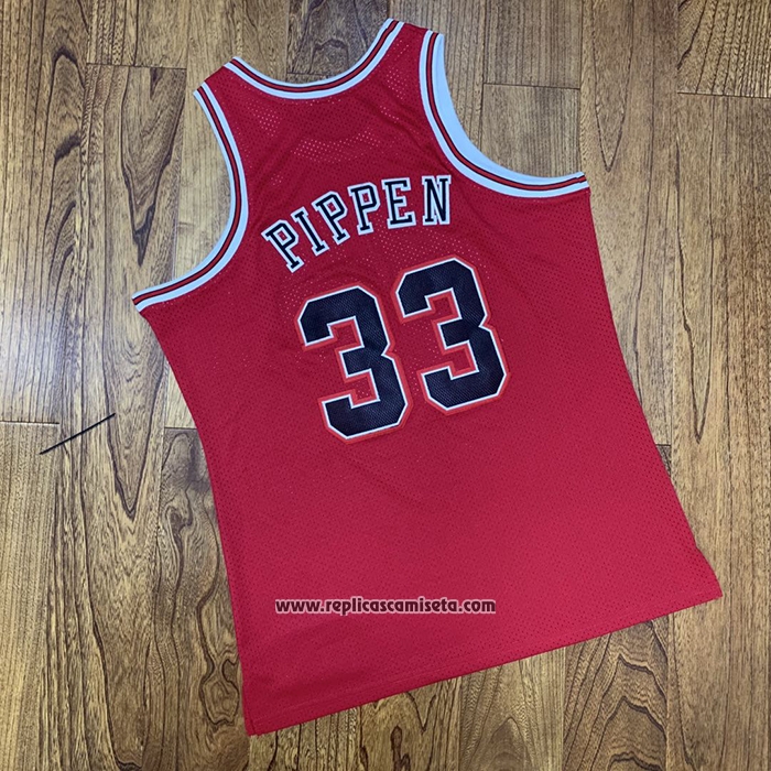 Camiseta Chicago Bulls Scottie Pippen #33 1997-98 NBA Finals Mitchell & Ness Rojo